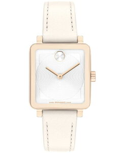 ���o�h ���f�B�[�X �A�N�Z�T���[ �r���v ���U�[ Movado Women's Bold Evolution 2.0 Swiss Quartz White Leather Watch 26mm White �z���C�g