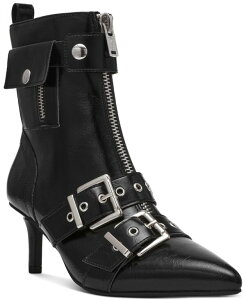 ���C���h �y�A�[ ���f�B�[�X �V���[�Y �u�[�c�E���C���u�[�c Wild Pair Moonbeam Buckle Booties Black Crinkle �u���b�N