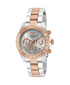 CrN^ Y ANZT[ rv TVc Invicta Men's Speedway Quartz Chronograph Silver Dial Stainless Steel Bracelet Watch Silver Vo[