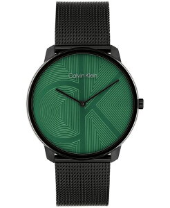 yz JoNC fB[X rv ANZT[ Unisex Iconic Ionic Plated Black Stainless Steel Mesh Bracelet Watch 40mm Black