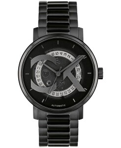 �J���o���N���C�� ���f�B�[�X �A�N�Z�T���[ �r���v T�V���c Calvin Klein Unisex Iconic Automatic Ionic Plated Black Stainless Steel Bracelet Watch 40mm Black �u���b�N