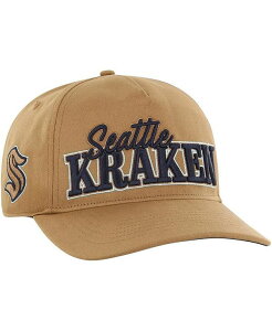 47uh Y ANZT[ Xq Tan '47 Brand Men's Tan Seattle Kraken Barnes Hitch Adjustable Hat