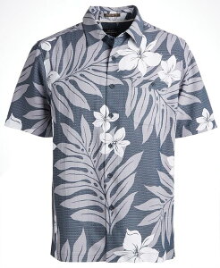 �N�C�b�N�V���o�[ �E�H�[�^�[ �}�� �����Y �g�b�v�X �V���c Quiksilver Waterman Men's Shonan Hawaiian Shirt Dark Slate �X���[�g
