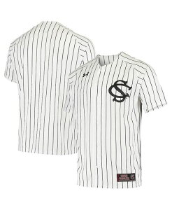 A_[A[}[ Y gbvX Vc W[W[ Under Armour Men's South Carolina Gamecocks Performance Replica Baseball Jersey White/Black zCg