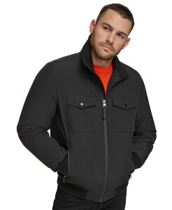 JoNC Y AE^[ WPbgEu] WPbg Calvin Klein Men's Flex Tech Water-Resistant Bomber Jacket Black ubN
