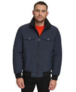 JoNC Y AE^[ WPbgEu] WPbg Calvin Klein Men's Flex Tech Water-Resistant Bomber Jacket Navy lCr[