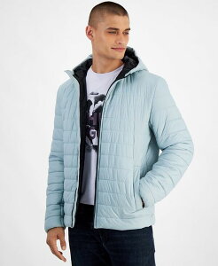 q[S{X Y AE^[ WPbgEu] LeBO WPbg Hugo Boss Men's Barvi2435 Slim-Fit Quilted Full-Zip Liner Jacket Light Blue u[
