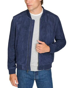 R[n[ Y AE^[ WPbgEu] XG[h WPbg Cole Haan Men's Suede Varsity Jacket Navy lCr[
