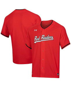 A_[A[}[ Y gbvX Vc VlbN W[W[ Under Armour Men's Texas Tech Raiders Softball V-Neck Jersey Red bh