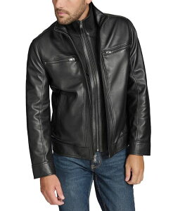 �}�[�N�j���[���[�N �����Y �A�E�^�[ �W���P�b�g�E�u���]�� ���U�[ �W���P�b�g Marc New York Men's Winton Leather Jacket Black �u���b�N