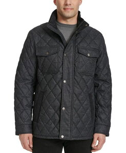 R[n[ Y AE^[ WPbgEu] LeBO WPbg Cole Haan Men's Quilted Stand-Collar Jacket Navy lCr[