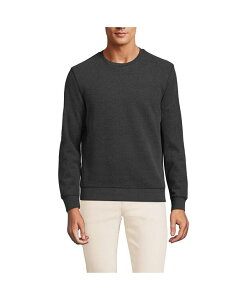�����Y�G���h �����Y �A�E�^�[ �p�[�J�[�E�X�E�F�b�g �X�E�F�b�g �g�[�� �V���c Lands' End Big & Tall Long Sleeve Serious Sweats Crew Sweatshirt Dark charcoal heather �`���R�[��