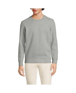 �����Y�G���h �����Y �A�E�^�[ �p�[�J�[�E�X�E�F�b�g �X�E�F�b�g �g�[�� �V���c Lands' End Big & Tall Long Sleeve Serious Sweats Crew Sweatshirt Gray heather �O���[