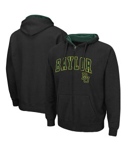 �R���V�A�� �����Y �A�E�^�[ �p�[�J�[�E�X�E�F�b�g ���S �p�[�J�[ Colosseum Men's Black Baylor Bears Arch Logo 3.0 Full-Zip Hoodie Black �u���b�N