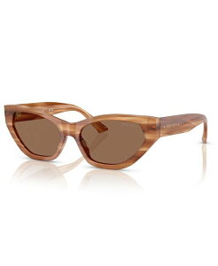 yz W~[`[ fB[X TOXEACEFA ANZT[ Women's Sunglasses JC5022B Striped Havana Glitter Brown