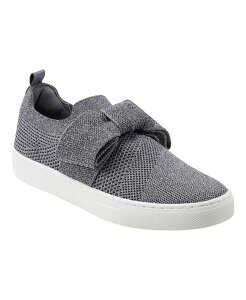 yz oh[m fB[X Xj[J[ V[Y Women's Bryce Bow Knit Slip On Sneakers Gray