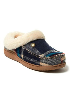�f�B�A�t�H�[���Y ���f�B�[�X �V���[�Y �T���_�� Dearfoams Women's Atley Energy Return Clog Slipper Navy plaid �l�C�r�[