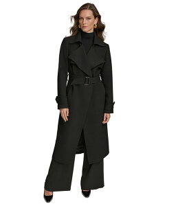 �_�i �L������ �j���[���[�N ���f�B�[�X �A�E�^�[ �W���P�b�g�E�u���]�� �R�[�g Donna Karan New York Women's Belted Notched-Collar Trench Coat Black �u���b�N