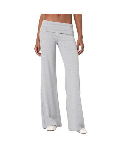 AfBNebh fB[X {gX JWApc ChbO pc Edikted Women's Wide leg fold over pants Light-gray-melange O[