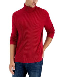 Nu[ Y AE^[ jbgEZ[^[ ^[glbN Z[^[ Rbg Club Room Men's Textured Cotton Turtleneck Sweater Fire