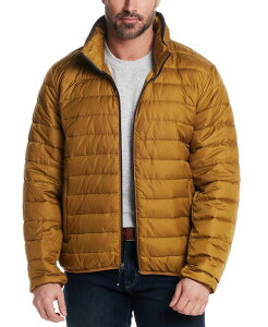 EFU[v[t Y AE^[ WPbgEu] LeBO WPbg Weatherproof Men's Packable Neck Pillow Zip-Front Quilted Jacket Mustard }X^[h