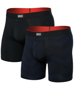 �T�b�N�X �����Y �A���_�[�E�F�A �{�N�T�[�p���c ���b�V�� SAXX Men's Multi-Sport 2-Pk. Solid Mesh Boxer Briefs Full Tilt �}���`�J���[