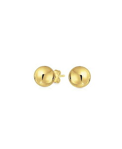 yz uO fB[X sAXECO ANZT[ Delicate Simple Tiny Classic Round Ball Stud Earrings 14K Yellow Gold For Women Yellow