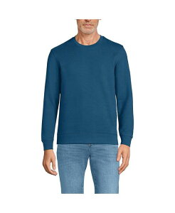 �����Y�G���h �����Y �A�E�^�[ �p�[�J�[�E�X�E�F�b�g �X�E�F�b�g �V���c Lands' End Men's Long Sleeve Serious Sweats Crew Sweatshirt Evening blue �u���[