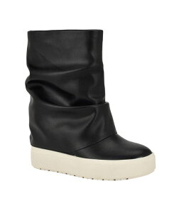 QX fB[X V[Y Xj[J[ u[c GUESS Women's Guinna Fold Over Slouchy Silhouette Booties Black ubN