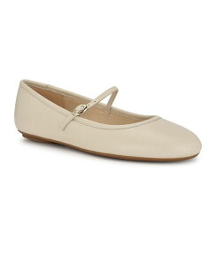 �i�C���E�F�X�g ���f�B�[�X �V���[�Y �p���v�X Nine West Women's Classik Round Toe Dress Ballet Flats Cream Leather �N���[��
