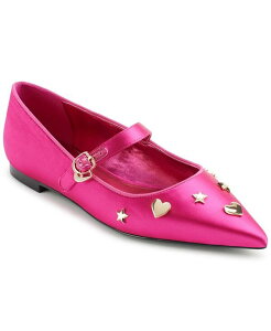 �J�[�� ���K�[�t�F���h ���f�B�[�X �V���[�Y �p���v�X KARL LAGERFELD PARIS Women's Veyda Mary Jane Pointed Toe Flats Cactus Flower