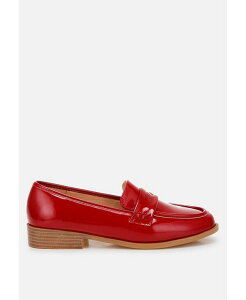 hO fB[X V[Y pvX [t@[ London Rag Mogul Penny Strap Detail Loafers Red bh