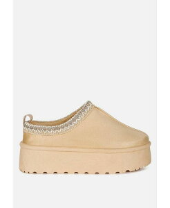 yz hO fB[X pvX V[Y Jesters Embroidered Platform Classic Slip-On Beige