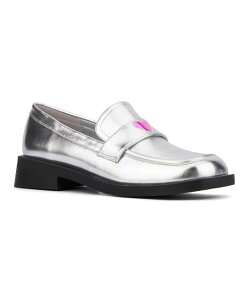 IrA~[ fB[X V[Y pvX [t@[ Olivia Miller Women's Luminaries Loafer Casual Shoe Silver Vo[