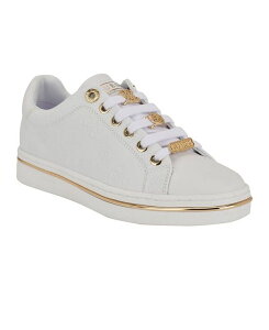 QX fB[X V[Y Xj[J[ [X GUESS Women's Stasey Lace Up Sneakers White zCg