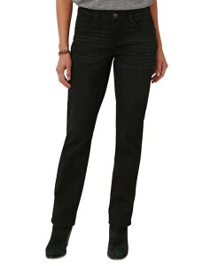 �f���N���V�[ ���f�B�[�X �{�g���X �f�j���p���c �v�` �W�[���Y Democracy Petite Absolution Straight-Leg Jeans Black �u���b�N