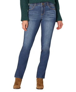 �f���N���V�[ ���f�B�[�X �{�g���X �f�j���p���c �v�` �W�[���Y Democracy Petite Absolution Straight-Leg Jeans Blue Vinta �u���[