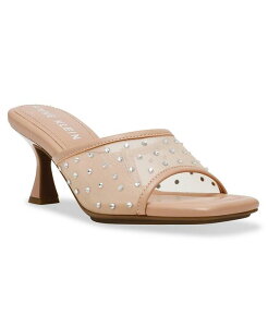 �A���N���C�� ���f�B�[�X �V���[�Y �T���_�� Anne Klein Women's Julie Square Toe Embellished Mule Dress Sandals Blush Crystal �u���b�V��