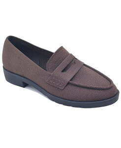 yz PlXR[ fB[X pvX V[Y Women's Feobe Knit Slip On Loafers Chocolate