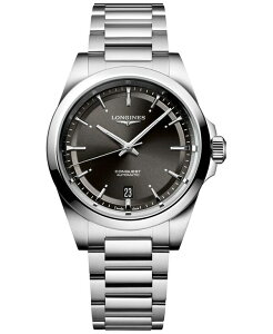 �����W�� �����Y �A�N�Z�T���[ �r���v T�V���c Longines Men's Swiss Automatic Conquest Stainless Steel Bracelet Watch 38mm No Color