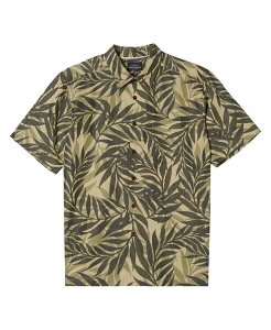 �N�C�b�N�V���o�[ �E�H�[�^�[ �}�� �����Y �g�b�v�X �V���c Quiksilver Waterman Quiksilver Men's Shoreline Short Sleeve Shirt Earth Print 4