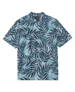 �N�C�b�N�V���o�[ �E�H�[�^�[ �}�� �����Y �g�b�v�X �V���c Quiksilver Waterman Quiksilver Men's Shoreline Short Sleeve Shirt Reflecting Pond Print 4