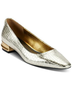 �_�i �L������ �j���[���[�N ���f�B�[�X �V���[�Y �p���v�X Donna Karan New York Women's Savita Pointed Toe Flats White Gold �z���C�g
