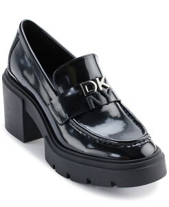 _i L j[[N fB[X V[Y pvX vbgtH[ [t@[ q[ DKNY Women's Texas Heeled Platform Loafers Black ubN