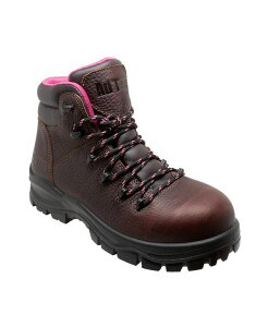 �A�h�e�b�N ���f�B�[�X �V���[�Y �u�[�c�E���C���u�[�c AdTec Women 6 Waterproof Soft Toe Work Boot Brown �u���E��