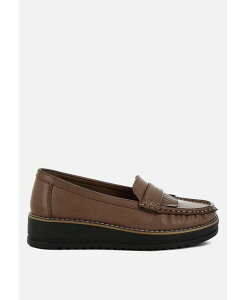 hO fB[X V[Y pvX [t@[ tW London Rag Croyda Fringed Nubuck Loafers Tan ^