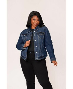�X�����N ���f�B�[�X �A�E�^�[ �W���P�b�g�E�u���]�� �f�j�� �W���P�b�g SLINK Jeans Women's Denim Jacket in 25 Length Sadie �f�j��