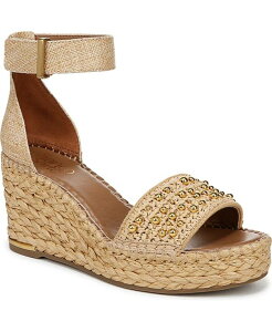 【送料無料】 フランコサルト レディース サンダル シューズ Women's Clemens Raffia Espadrille Wedge Sandals Natural Beige Raffia