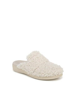 oCIjbN fB[X V[Y T_ Vionic Womens Gemma II Mule Slippers Cream white fabric zCg