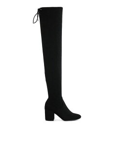 �����h�����O ���f�B�[�X �V���[�Y �u�[�c�E���C���u�[�c �~�j �u�[�c London Rag Liama Minimal Drawstring Detail Knee-High Boots Black �u���b�N